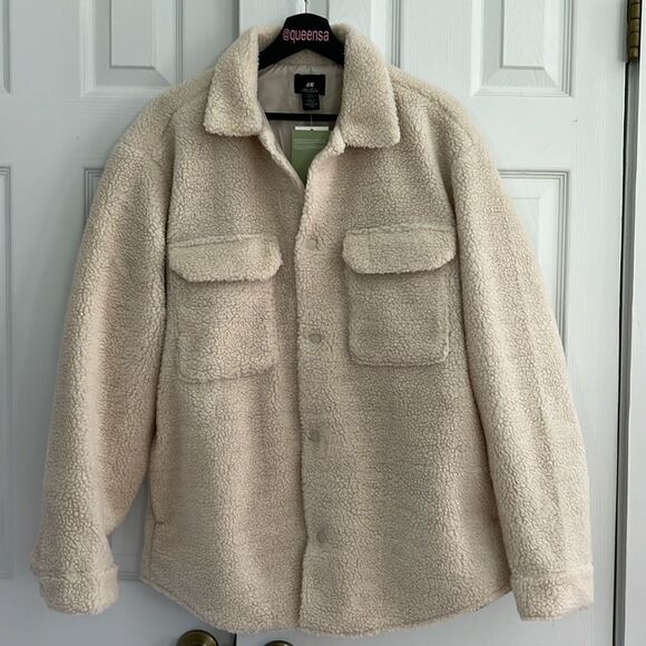 H&M Teddy Jacket Size M - Picture 1 of 15